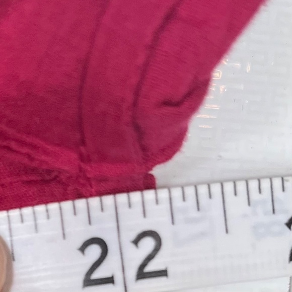 Isabel Marant Étoile Leaza Top, Lightweight Short-Sleeve Shirt, Deep Pink, 36 - Picture 9 of 10